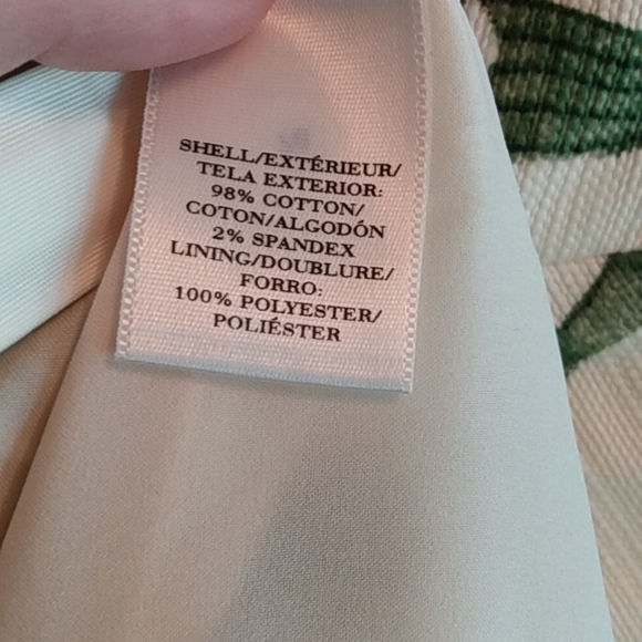 Ann Taylor floral lilies cotton pencil skirt - Picture 5 of 8